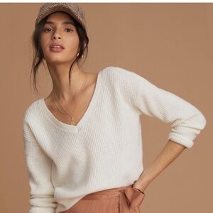 Anthropologie Maeve Cross-back Sweater